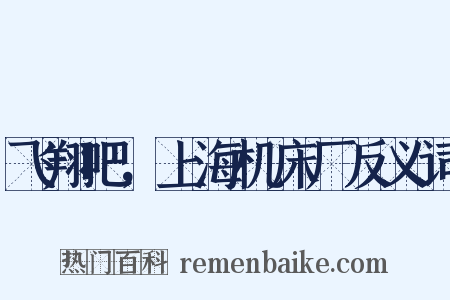 飞翔吧，上海机床厂反义词是什么意思的图片